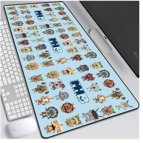 IGIRC Tapis De Souris ACG Monster Hunter 900X400Mm, Tapis De Souris Gaming De Précision Et De Rapidité avec Base De 3Mm D'Épaisseur, pour Ordinateurs Portables, Pc
