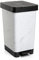 TATAY Mülleimer Küche Smart, 25L Fassungsvermögen, Einziehbares Pedal, Polypropylen, BPA-frei, 30L Müllsack. Marmor. Maße 26 x 36 x 47cm