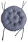 chilly pilley® Polster für Papasansessel Wasserdicht - Rundkissen - Auflage Polster für Papasansessel -Sesselkissen Sitzkissen Gesteppt mit Schlaufen (130cm, Grau)