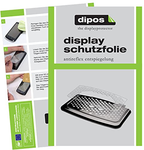 dipos 2x Displayschutzfolie matt für Philips EP5441/50 Tropfblech | Antireflex, entspiegelnd, passt perfekt, Ultra-Dünn, kratzfest, blasenfrei, Fingerprint-kompatibel, selbstklebend