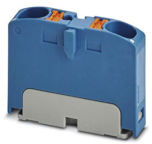 PHOENIX CONTACT PTFIX 2X4 BU Verteilerblock, 0.2mm² - 6 mm² Querschnitt, 6.2 mm Breite, 21.7mm Höhe, 2 Anzahl der Anschlüsse, Blau, 50 Stück