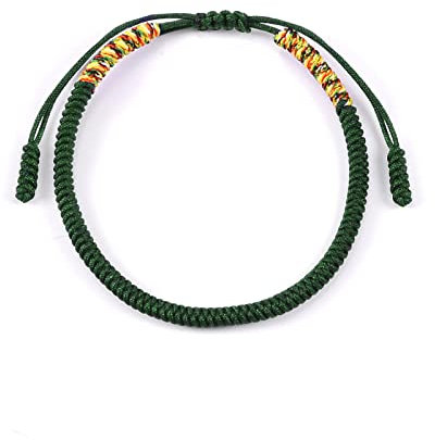QianSiLi Tibetisches Armband Rot, Handgefertigt Tibetisches GlüCksarmband Damen MäNner, Einstellbar Wunscharmband,Buddhistisches Armband Geeignet FüR MäNner, Frauen, Familien, Paare, Etc.