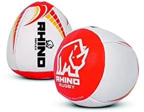 2022 Rhino Reflex Ball - Rugby - Training - Rugby - White/Red