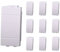 Lot de 10 cache-trou faux pôle, compatible avec Bticino Living Light (blanc)