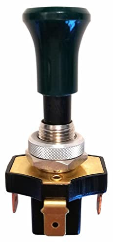 Interruttore a Tiretto Ama 12V 12A Pomolo Verde Luminoso