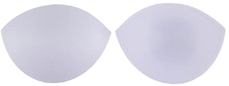ButtonMode Un-Padded Bra Cup Inserts, Instant Support Shape and Enhance, Insert or Sew In Cups, Bridal, Bridesmaid, Dress, White, D