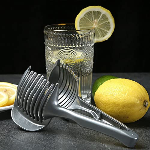 SHZMJL Onion, Tomato, Lemon Slicer Holder,Cutter holder,Kitchen Cutting Aid Tool, Round Fruits Onion Shredder,Cutter Guide,Easy Slicing Fruits & Vegetable Tool