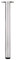 1 Pcs Pieds de Meubles en Alliage D'aluminium Pattes Cylindriques pour Tables Réglables,Jambes de Support en Métal,pour Table à Manger,Bureau de Bar,avec Vis,Personnalisable (75cm(29.5in),Silver)