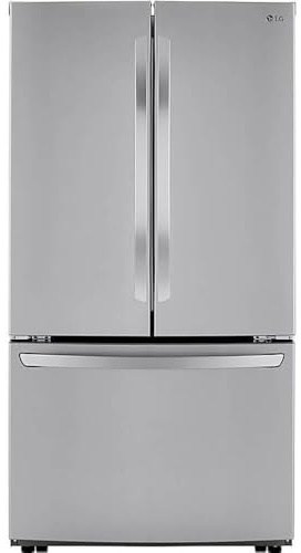 LG 29 cu. ft. 3-Door French Door Refrigerator in Stainless Steel with Door Cooling+ and Internal Ice Dispenser LRFCS29D6S