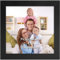 Giftgarden Schwarz Bilderrahmen 10x10 cm, Moderner Fotorahmen für Quadratischer Foto und Bilder, Glattes Schlankes Design, Wand- oder Tischaufsteller - Einzel