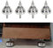 HiFi Speaker Spikes, Shockproof Stainless Steel Speaker Isolation Spike Feet for Amplifier CD DVD Player 4pcs, Adjustable Isolation Stand Feet for HiFi Amplifier or Speaker