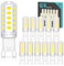 QNUJN G9 Led Bulbs Cool White, 5W, 500LM, 6000K, Equivalent to 50W Halogen, Non-Dimmable Energy Saving Light Bulb for Home Lighting Decor, Chandelier, Wall Light, Crystal Lamp-12 Packs