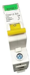 MJINA Disjoncteurs à Courbe C Disjoncteur 1P DC 250V, Courbe C, fusible unipolaire à Courant continu(1P 16A)