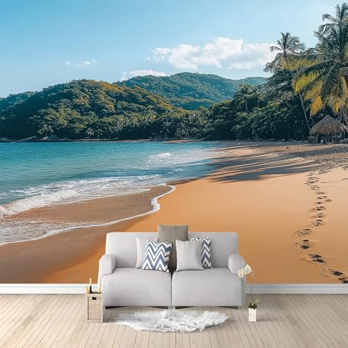 Murales Papel Pintado Salon Playa En Acapulco México 250x175 cm Fotomurales 3D Tejido No Tejido Papel Tapiz Fotográfico Decorativos Murales Dormitorio Oficina Hotel