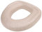 Toilet Seat Riser, Reusable Washable Elevated Toilet Seat for Seniors, Soft Comfort Warm Raised Toilet Seat Cushion and Seat Cover for Home (Beige)