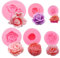 6 Pezzi Stampi In Silicone Fiori Rosa 3D, Stampi per Candele In Silicone, Fiore di Fondente Stampo A Forma, Stampi a Forma di Fiore In Silicone per Torte Al Cioccolato, Sapone, Ice Cube