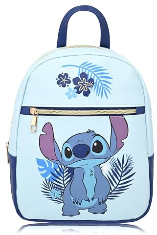 Disney Lilo and Stitch Rucksack für Damen, Herren, Uni, niedlicher Mini-Rucksack, 25,4 cm, Stichtasche und Nähzubehör, Stitch, Tagesrucksäcke