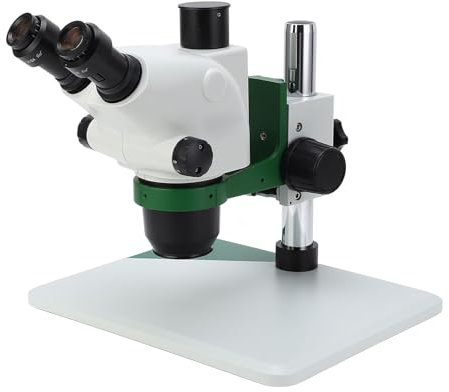 Binocular Compound Microscope, 6.5 65X Zoom, HD Wide Field, 3D Visualization with Dual Optical Axes, Professional Lab Microscope for PCB, CPU Soldering, Wire Harness Repairs,
