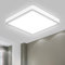 LQWELL® Deckenleuchte LED Deckenlampe, IP44 Wasserfest Badlampe Quadrat Flach 40W 6500K 4300LM Modern Schlicht Lampe Dünn für Wohnzimmer Badezimmer Schlafzimmer Küche Balkon Keller Büro, 500 * 25mm