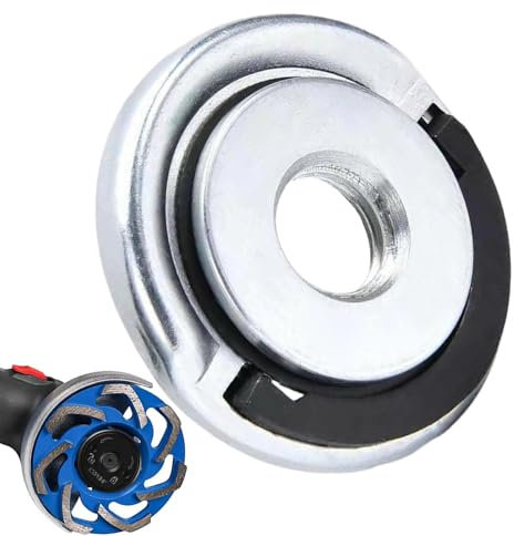 Nexusectar Spannmutter für Winkelschleifer, Sicherungsmuttern für Winkelschleifer - M14 Druckplatten-Schnellspann-Flanschmutter - Tragbare selbstsichernde Schleifmutter als Ersatz für Winkelschleifer