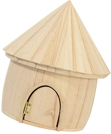 WRITWAA Holzhaus Aufbewahrungsbox im Landhausstil, Kreative Dekoration