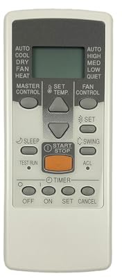 Control Remoto for Aire Acondicionado AR-JE5 General, Compatible con Fujitsu, Compatible con los Modelos AR-JE10, AR-JE11, AR-JE4, AR-JE6, AR-JE9 y AR-JE3.