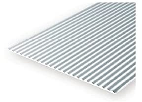 evergreen 4526 Corrugated Sheet Game, 1 x 150 x 300 mm, Grid 1.00 mm, Pack of 1
