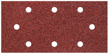 wolfcraft Haft-Schleifstreifen für Holz und Metall 93 x 190 mm I 1993000 I Körnung 80 I für Schwingschleifer I gelocht für Staubabsaugung I 5 Stück