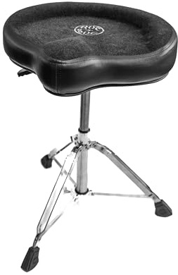 ROC-n-Soc Drum-Hocker mit Gaslift Sattelsitz Schwarz