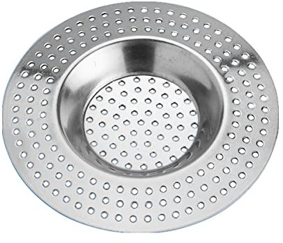 WENKO Tamis lavabo en inox set de 2 - set de 2, Acier inoxydable, 7 x 7 cm, Argent brillant