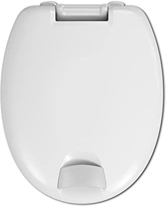 Hamberger N2B101C3202QW WC-Sitz Haromed weiß mit SoftClose Deckel und Griff manhattan. Befestigung aus Edelstahl