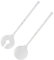 Westmark Couverts à Salade/Service, 2 Pièces, Avec Design bulles d'air, longueur : 27,5 cm, Plastique, Bubbles, Couleur : Transparent, 20922270