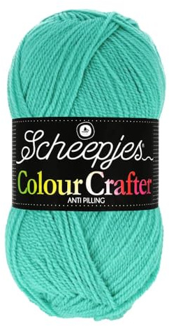 Scheepjes Colour Crafter 100g Yarn Ball | Acrylic DK Double Knit Wool | Soft & Anti-Pilling for Knitting, Crochet, Blankets & Amigurumi (1422 Eelde)