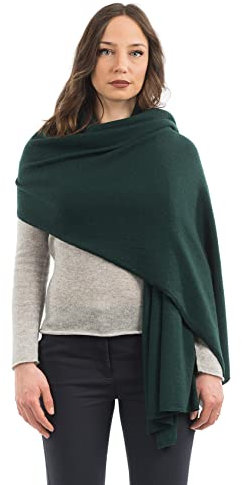 Dalle Piane Cashmere - Stola aus Kaschmir-Gemisch - Made in Italy - Damen, Farbe: Grün, Einheitsgröße