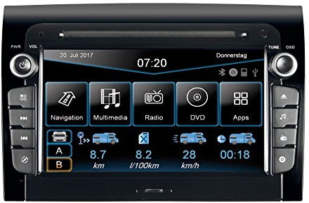 ESX | FIAT Ducato 3 + 4 | 2-DIN Autoradio | Bluetooth (7') Touchscreen | VNS730-FI-Ducato