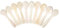 DUEBEL - Lot de 10 Cuillères à Caviar Nacrées pour œufs, Caviar, Crème Glacée, Café 9cm x 2.4cm Blanc