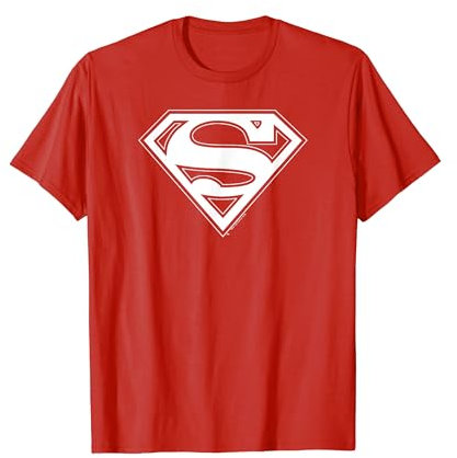 Superman Red & Gold Shield T Shirt T-Shirt