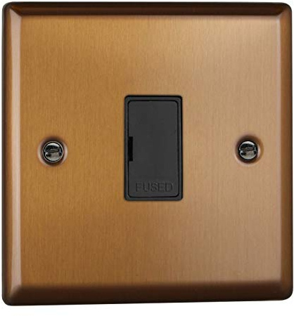 Varilight 13A Unswitched Fused Spur Brushed Bronze