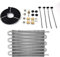 Yosoo Health Gear Radiatore Olio Radiatore, radiatore Olio Auto, Kit radiatore Olio Trasmissione Aiuta a Raffreddare Olio Motore, Trasmissione e differenziali Posteriori