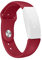 By Qubix - Kompatibel mit Fitbit Inspire 1 / HR/Ace 2 Silikonarmband - Größe: Large - Weinrot - Kompatibles Fitbit Armband, Large, Silikon