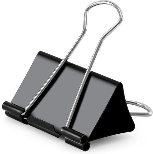 Ufmarine Extra große Binder-Clips 6,1 cm Länge, Jumbo-Binder-Clips für Büro (12 Stück)