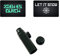 M&M Smartek Baller-Fläschchen mit Teleskoplöffel & LET IT SNOW & „ZIEH ES DURCH“ Karte für Schnupftabak | Schnupfset | Glas Dosierer | Portionierer | Spender | Sniff Snuff (1er Pack - Alu schwarz)