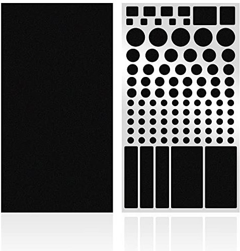 FLANCCI LED-Lichtblockierungsaufkleber, (2 Blatt) Dimmblätter für Router, Dimmen von 50% ~ 80% der LED-Leuchten, (2 Blatt = 1 ausgeschnitten + 1 ungeschnitten) (2 Sheets 80%)