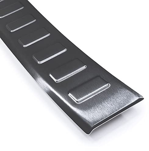 tuning-art L447 Edelstahl Ladekantenschutz passend für Opel Corsa F, Farbe:Anthrazit