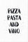 JUNIWORDS Poster, Pizza Pasta and vino, 40 x 60 cm