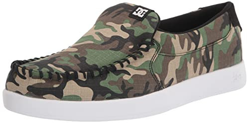 DC Herren Villian Casual Slip on Skate-Schuh, Military Camo, 39 EU