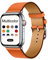 DONEGANI LB1 für Apple Watch Armband Ultra 2 Se 40mm 44mm 46mm 42mm 45mm 41mm 38mm 49mm Series 10 9 8 7 6 5 4 3 Original Damen Herren Leder Orange