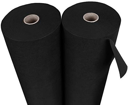 sarcia.eu Gartenvlies gegen Unkraut, Unkrautvlies Unkrautfolie Unkrautschutzvlies Schwarz 100g/m² mit hoher UV-Stabilisierung reißfest 1,6 m 100m