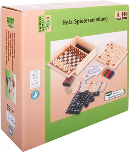 Vedes Natural Games Holz-Spielesammlung 50 in 1