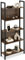 tectake® Industrial Wandregal Metall und Holz, mit 5 Ebenen, 62x24x165,5cm, Bücherregal Wand, als Raumteiler Regal, Küchenregal Wand, Nischenregal, Bookshelf - Industrial Dunkelbraun